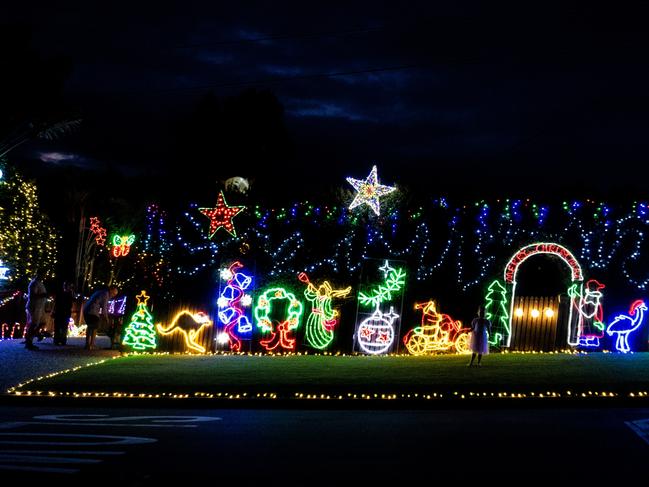 This home is lighting up for a good cause and in remembrance of their daughter Ruby. Picture: Danica Clayton