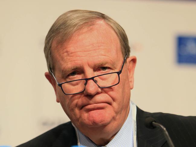 11/10/18 Former treasurer Peter Costello (ECG Financial) during the Australian's outlook conference at the Grand Hyatt. Aaron Francis/The Australian