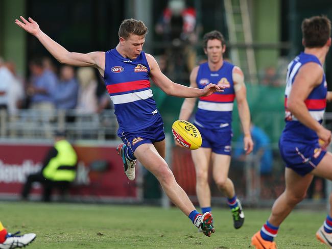 Bulldogs young gun Jack Macrae is a ball magnet. Picture: Brendan Radke