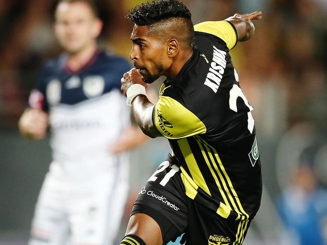 Wellington striker Roy Krishna is in fine form. Picture: Getty Images 