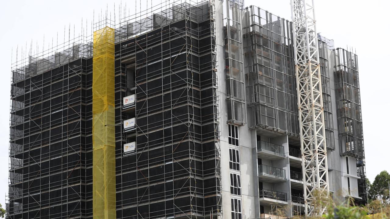 A Condev building sites on the Gold Coast. Picture: Nigel Hallett