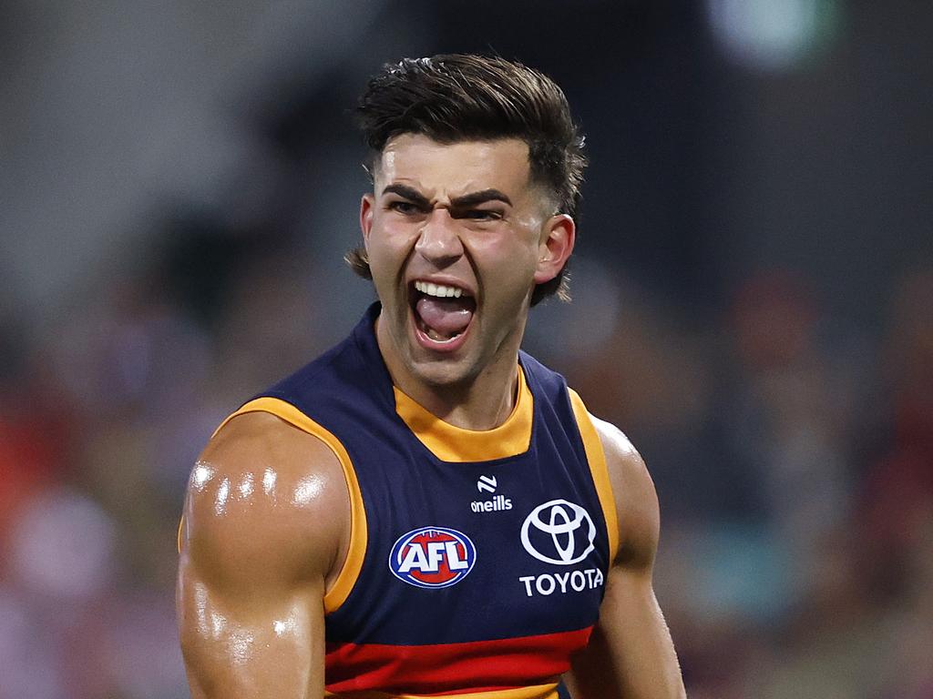 Josh Rachele played one of his best games for the Crows.
