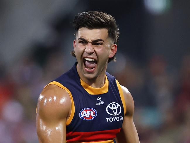 Josh Rachele played one of his best games for the Crows.