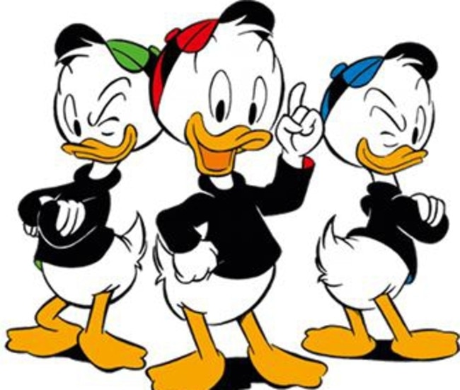 Huey, Dewey and Louie were members of the ‘Junior Woodchucks’.