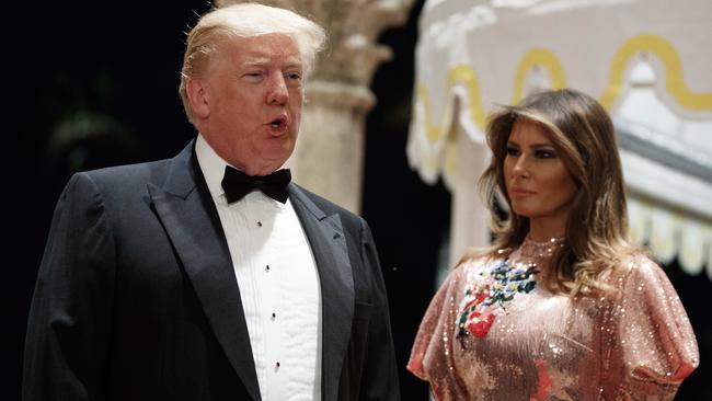 Populist US President Donald Trump and wife Melania.