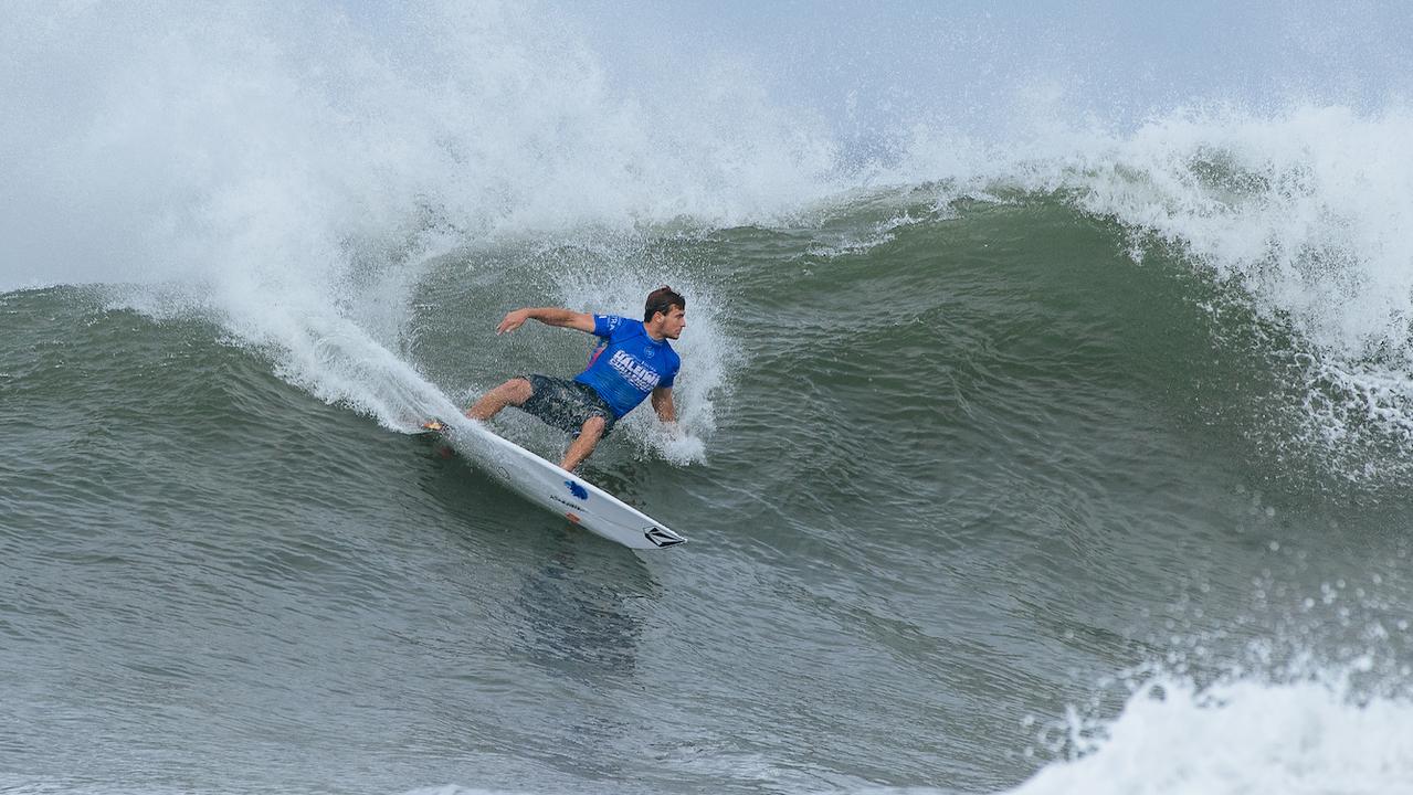 Australia’s Jack Robinson competes in the final of the Michelob ULTRA Pure Gold Haleiwa Challenger in Haleiwa, Hawaii. Picture: Tony Heff/World Surf League