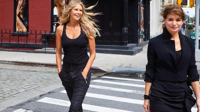 Elle Macpherson and Andrea Horwood at their new WelleCo store in SoHo, New York.