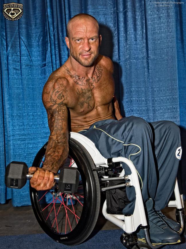 Victorian wheelchair bodybuilder Jack Anderson. Image: Facebook.