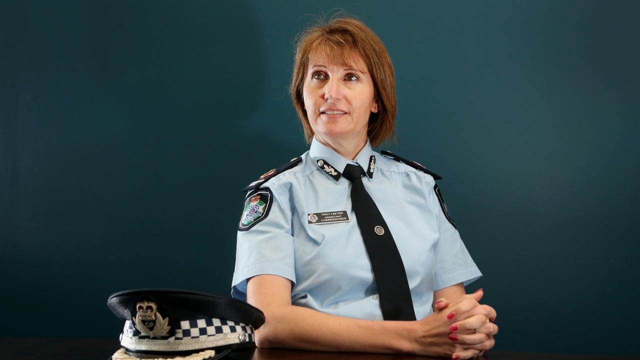 Queensland Police Assistant Commissioner Tracy Linford has received backlash over a Hitler image found in domestic violence training. Picture: Jono Searle.