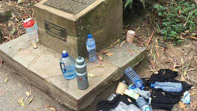 Rubbish dumped at the 1000 Steps. Picture: Facebook