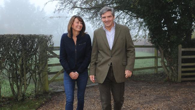 James and Kate’s parents, Michael and Carole Middleton, are reportedly facing a $450,000 debt following the collapse of their business. Picture: WPA Pool/Getty