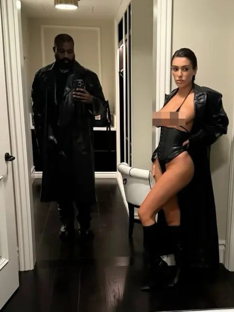 Bianca Censori and Kanye West. Picture: kanyewest/Instagram