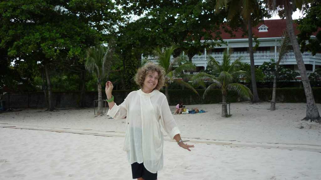 Jennifer retired to Chiang Mai in Thailand. Here she is visiting Hua Hin, south of Bangkok. . Picture: Contributed