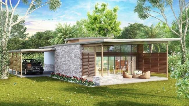 One of the proposed eco villas.