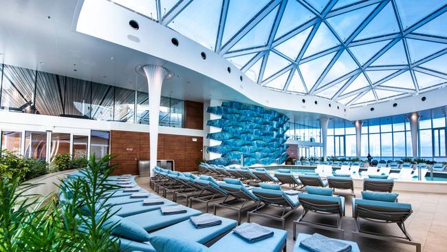 Celebrity Edge’s adults-only solarium pool.