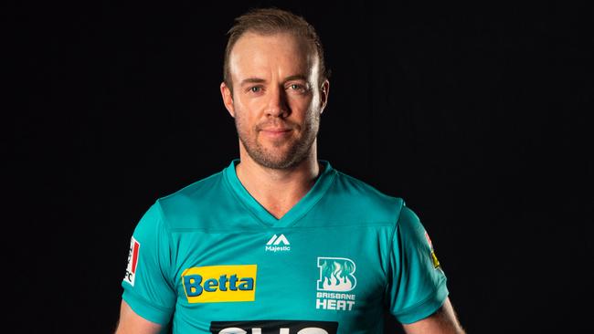 The Heat made their first inquiry about de Villiers in 2017. Picture: Brisbane Heat Media