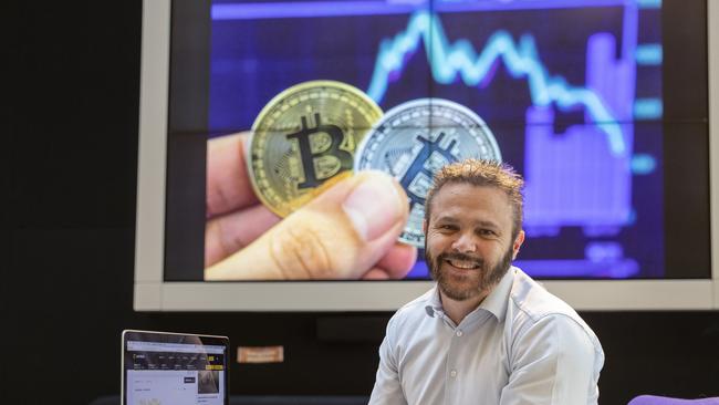 Advertiser Journalist Anthony Keane on his Bitcoin experience, 1 June 2021. Picture Simon Cross