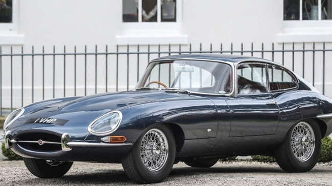 A 1961 Jaguar E-Type.