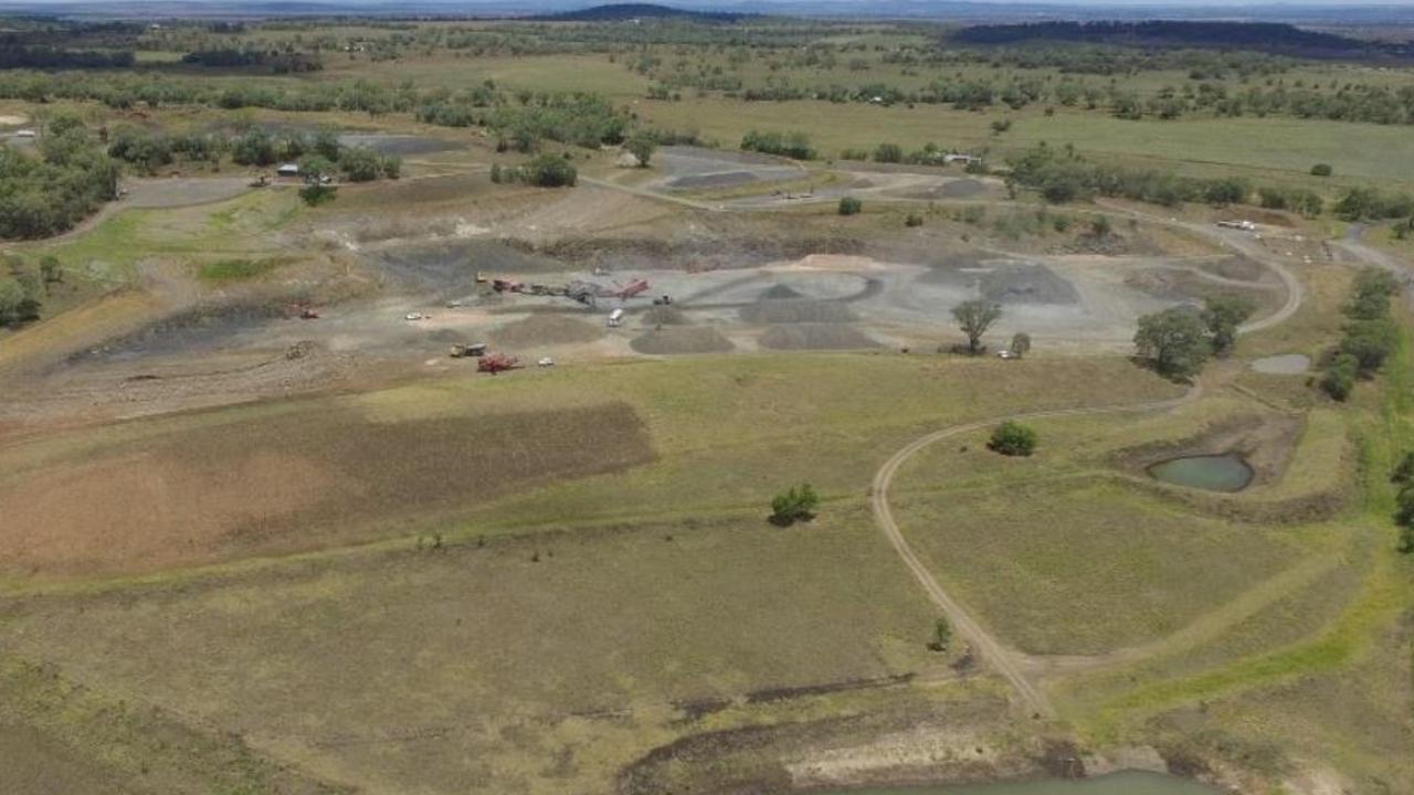 The Brookview Quarry on Scrubby Rd near Pittsworth.