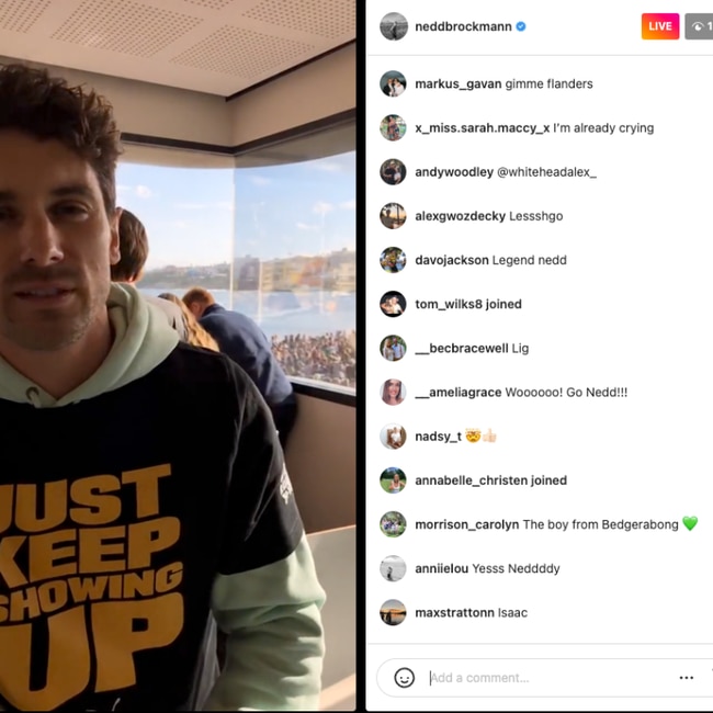 Former Bachelor Matt Johnston addresses Nedd Brockmann's Instagram followers.