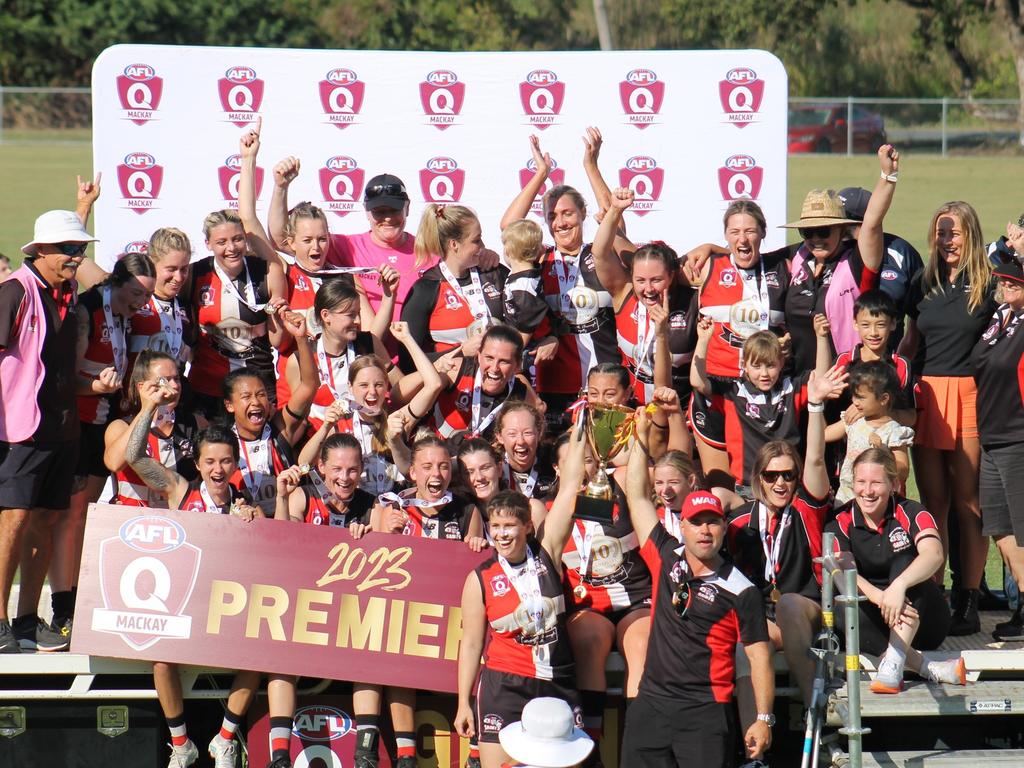 North Mackay Saints won the Women's grand final for AFL Mackay. Picture: Supplied