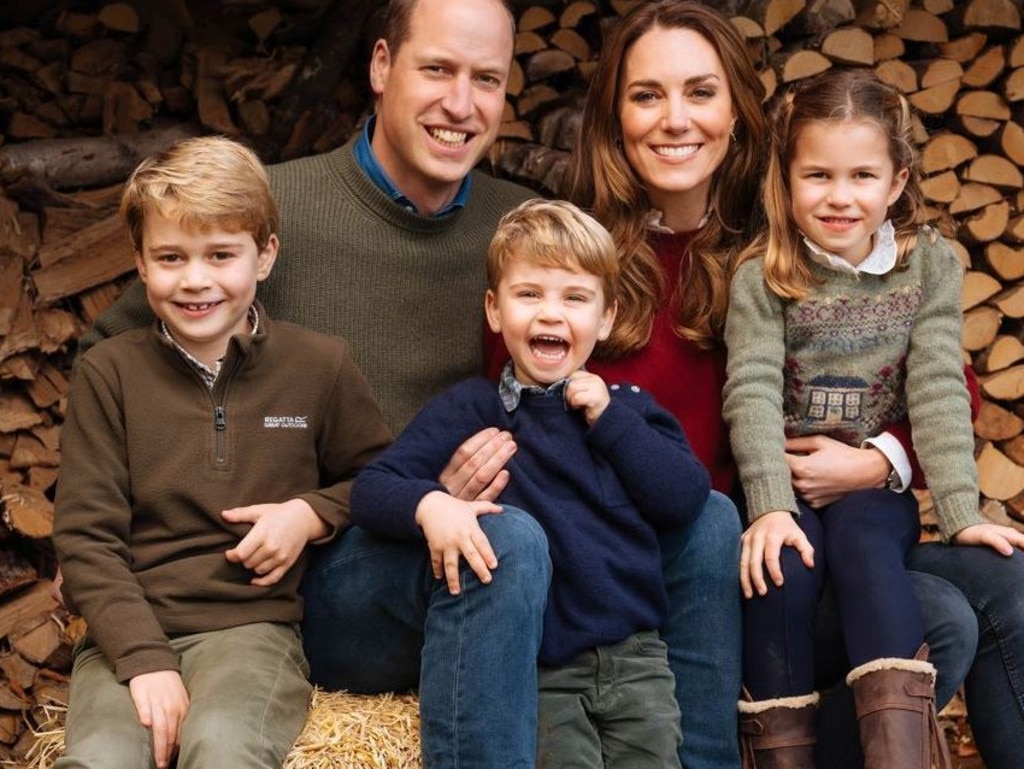 Louis looking incredibly happy in this family Christmas photo. Picture: Getty Images