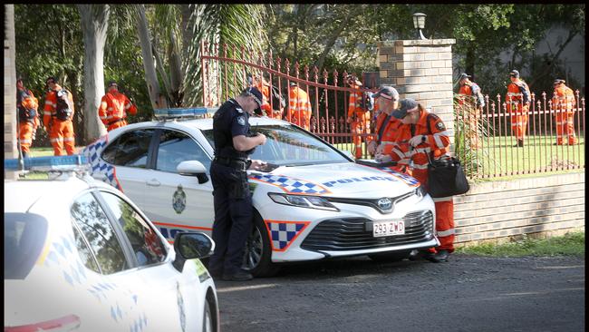 Police and SES crews on scene at Muller Rd, Taigum. Picture: Jamie Hanson