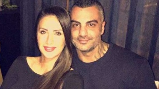 Carolina Gonzalez with her husband Mick Hawi in 2018.