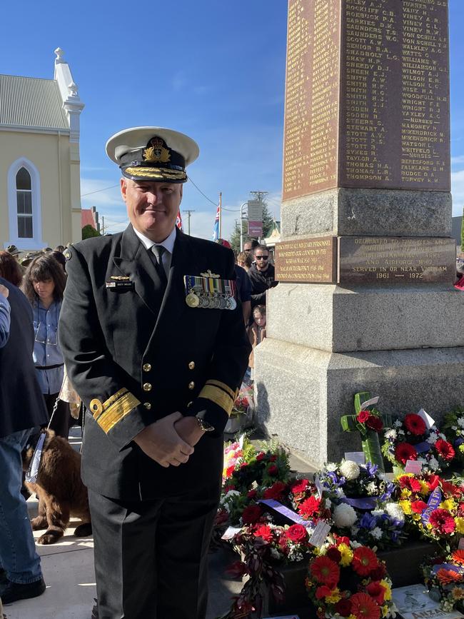 Rear Admiral Brett Wolski, AM, Ran - Head of Afghanistan Inquiry Response Task Force at the Latrobe Anzac Day ceremony.