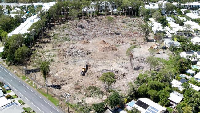 Residents on the northern beaches are concerned about work going ahead on a large development at 33-41 Cedar Road. Picture: Brendan Radke