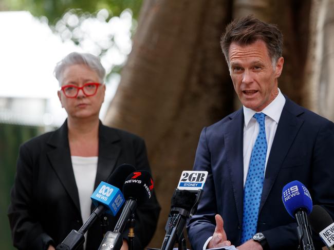 SYDNEY, AUSTRALIA - NewsWire Photos NOVEMBER 27, 2024: NSW Premier Chris Minns with Minister for Energy Penny Sharpe during a press conference on Wednesday to discuss steps being taken to manage the energy system. Picture: NewsWire / Nikki Short