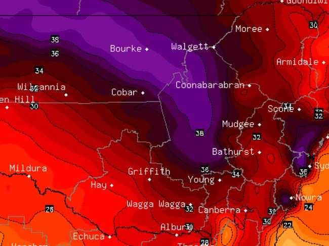 Heatwave weather and fire bans expected across New South Wales, Thursday 14th January, 2020.