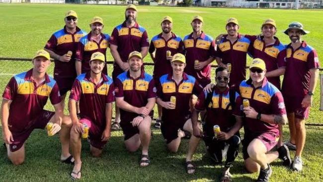 The CQ Seamers team (back row, from left) Josh Hamilton, Luke Johnstone, captain Joe McGahan, Logan Whitfield, Jeff Case, Hein Van Eeden, Jack Harris, coach Jason Wells and (front row, from left) Callum McMahon, Hayden O'Connor, Brent Hartley, David Heymer, Waqar Yunus and manager Glenn Bauer.