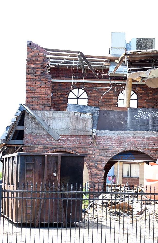 Demolition is set to be swift on the old building. Picture: Jason Sammon