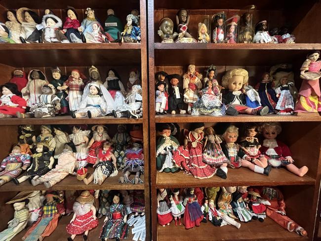 Some of the dolls on display at the museum.
