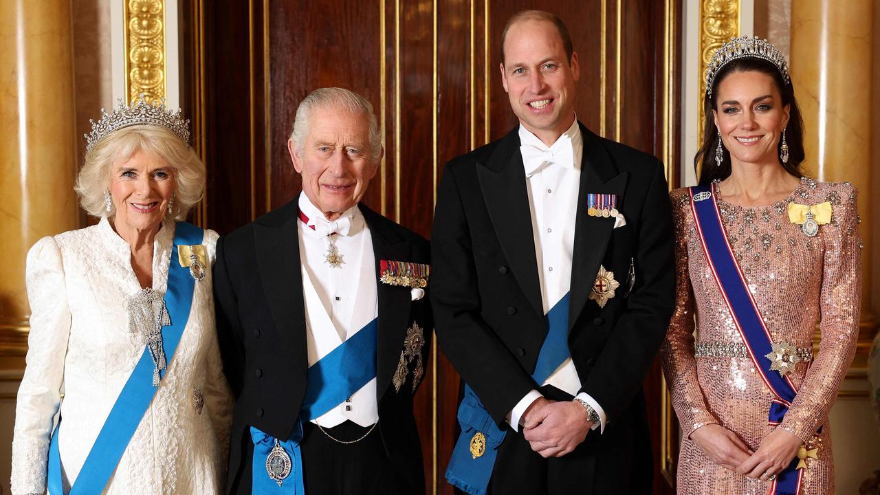 Queen Camilla, King Charles, Prince William and Catherine, Princess of Wales. Picture: Chris Jackson / AFP