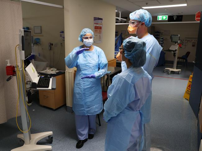 Modelling incorrectly predicted 12,000 people in NSW would go into ICU rather than 3000. Picture: Rohan Kelly