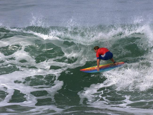 Cheyne Horan competing in the Quiksilver Silver Edition Masters tournament in France on October 2, 1999.