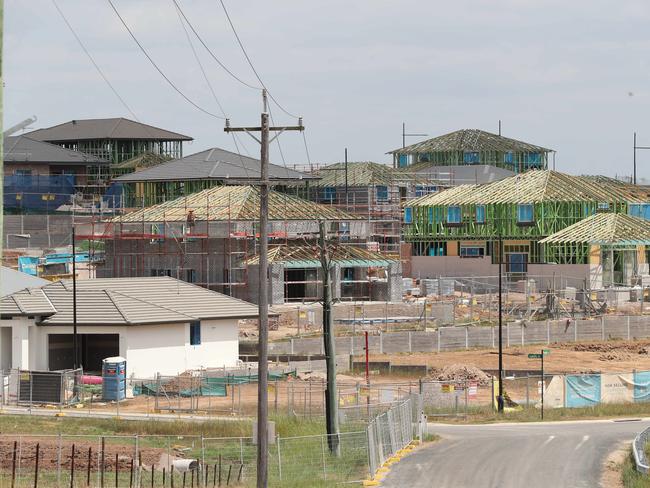 New home construction in Box Hill is quickly turning this rural community into suburbia. Picture: David Swift