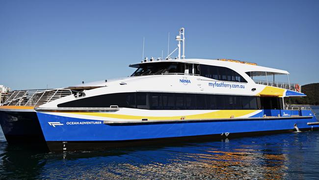 Manly Fast Ferry at Manly wharf. Picture: Adam Yip / Manly Daily