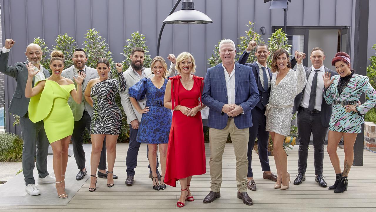 The cast of The Block 2020 on auction day. Picture: Supplied