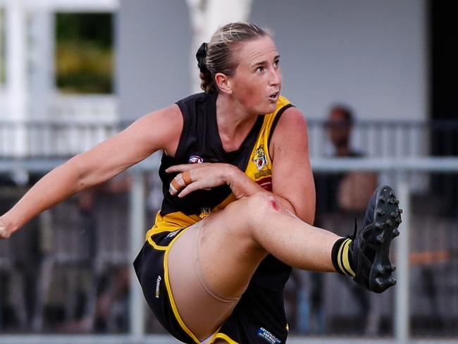 Mickayla Ward kicked four goals in Nightcliff's win against Waratah in the 2023-24 NTFL season. Picture: Celina Whan / AFLNT Media