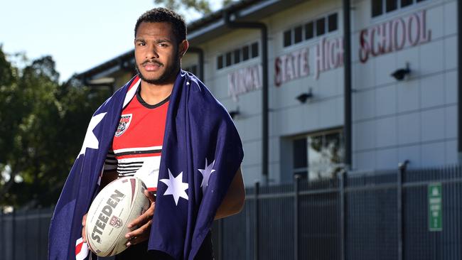 Hamiso Tabuai-Fidow is on the books at the Cowboys. Picture: Matt Taylor