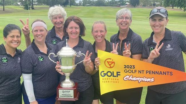 Palmerston Women's team won their second Pennants Title in a row, defeating the Darwin Frillnecks 3-2 in the final. Picture: Contributed.