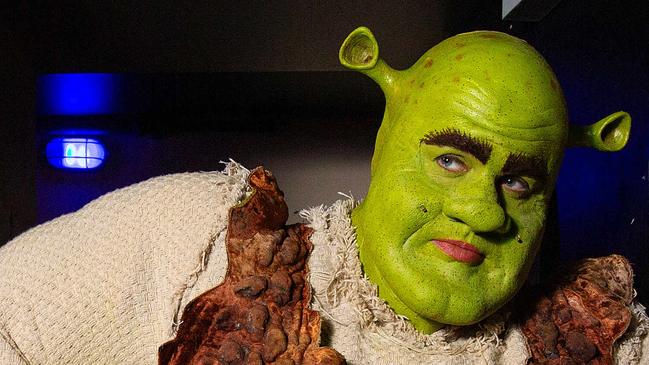 Actor Ben Mingay as Shrek. Picture: Mark Stewart