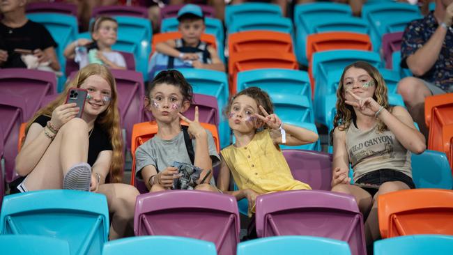 Fans at the 2024 AFL match between Gold Coast Suns and North Melbourne at TIO Stadium. Picture: Pema Tamang Pakhrin