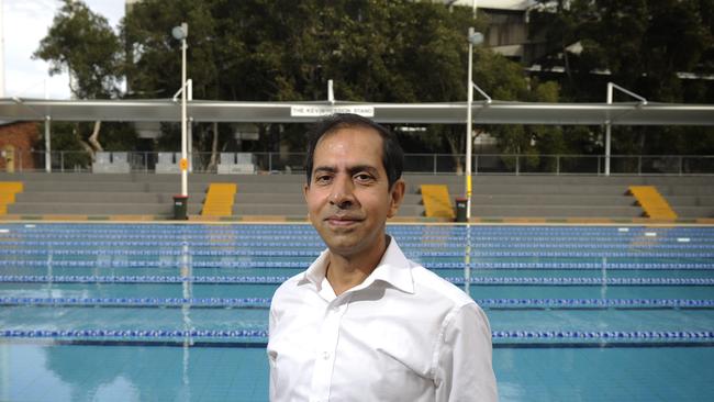 Parramatta councillor Prabir Maitra after the council passed a recommendation to allow free entry to its pools for the rest of the 2011-12 season for families, seniors and disability card holders.