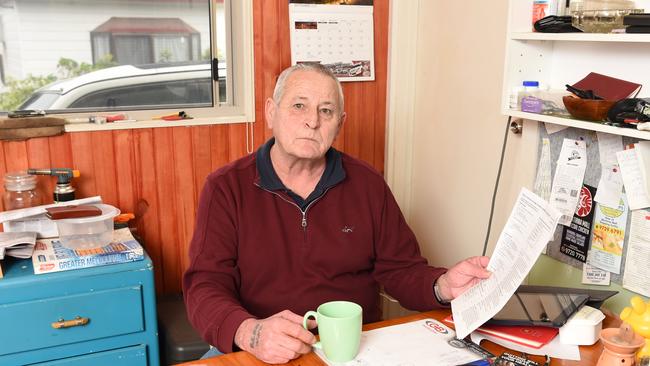 Trevor Russell is one of the permanent residents at the park who will be forced to move. Picture: Lawrence Pinder