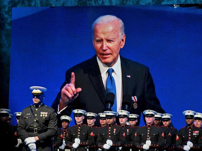 President Joe Biden, who is pictured at the Department of Defense Commander in Chief Farewell Ceremony on Thursday, has broken a record commuting sentences. Picture: AFP