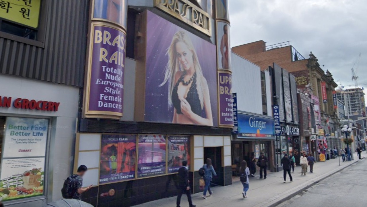 Brass Rail strip club in Toronto Canada is at the epicentre of a COVID-19 outbreak. Picture: Google maps